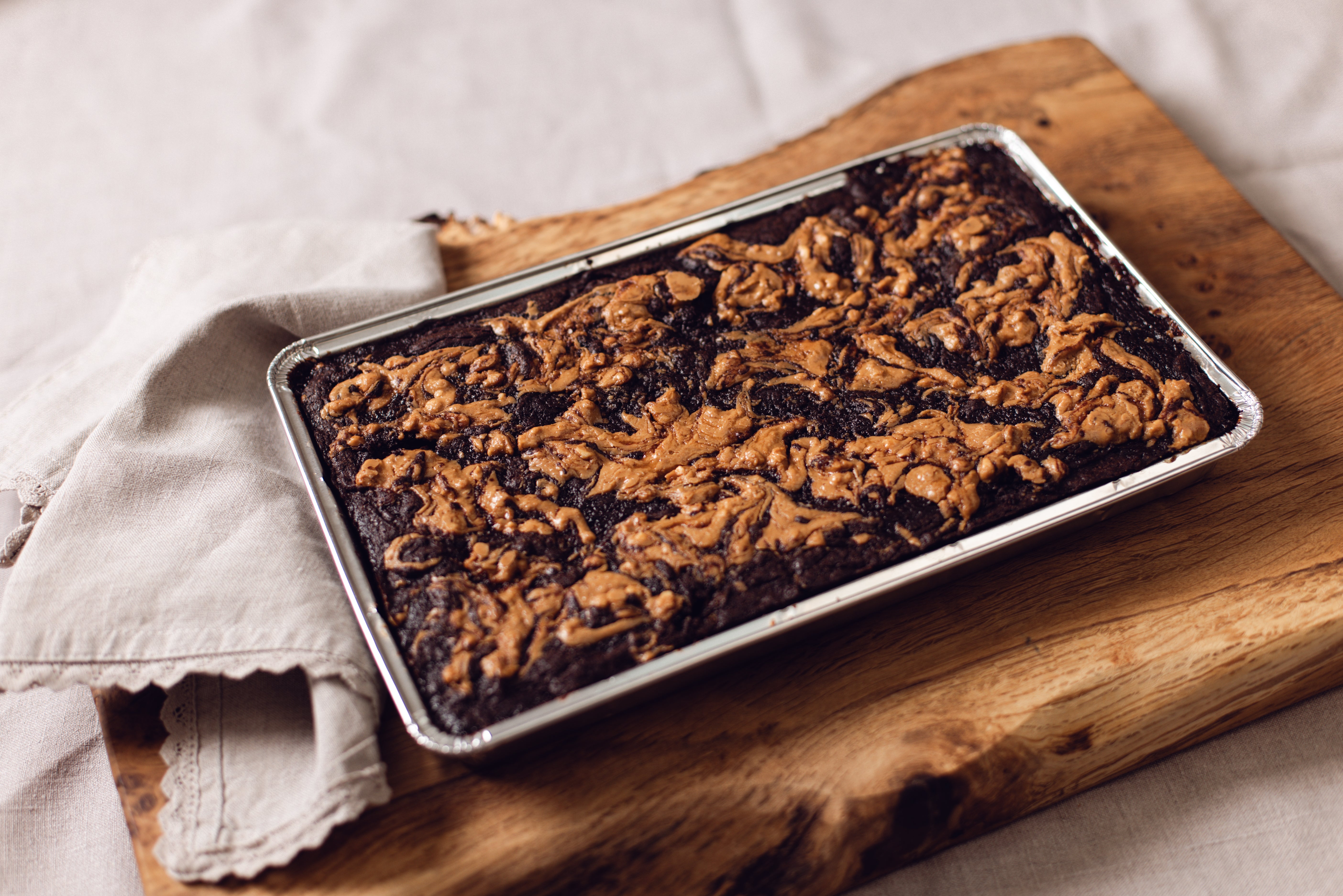 Tray of Vegan Brownies