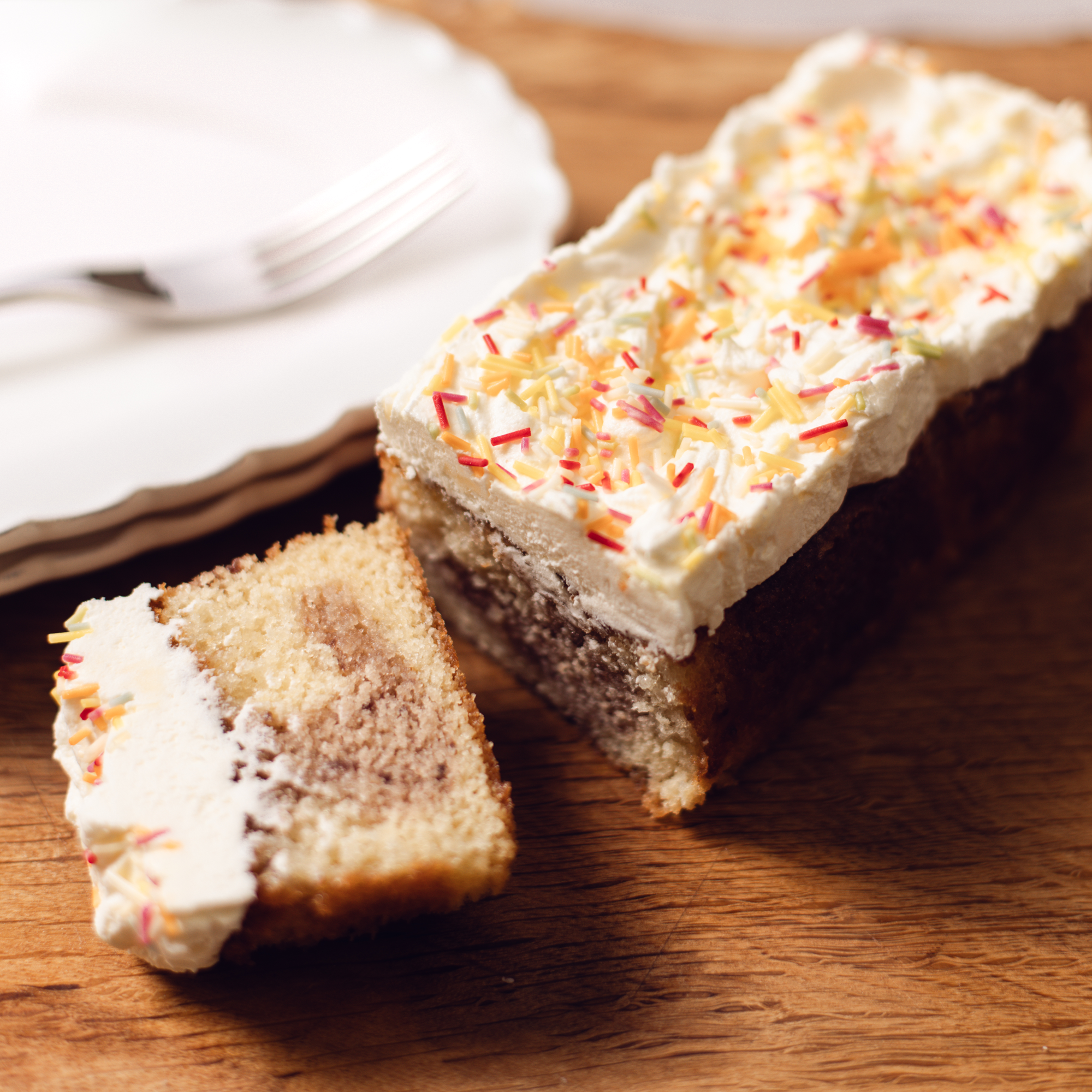 Strawberry Swirl Cake